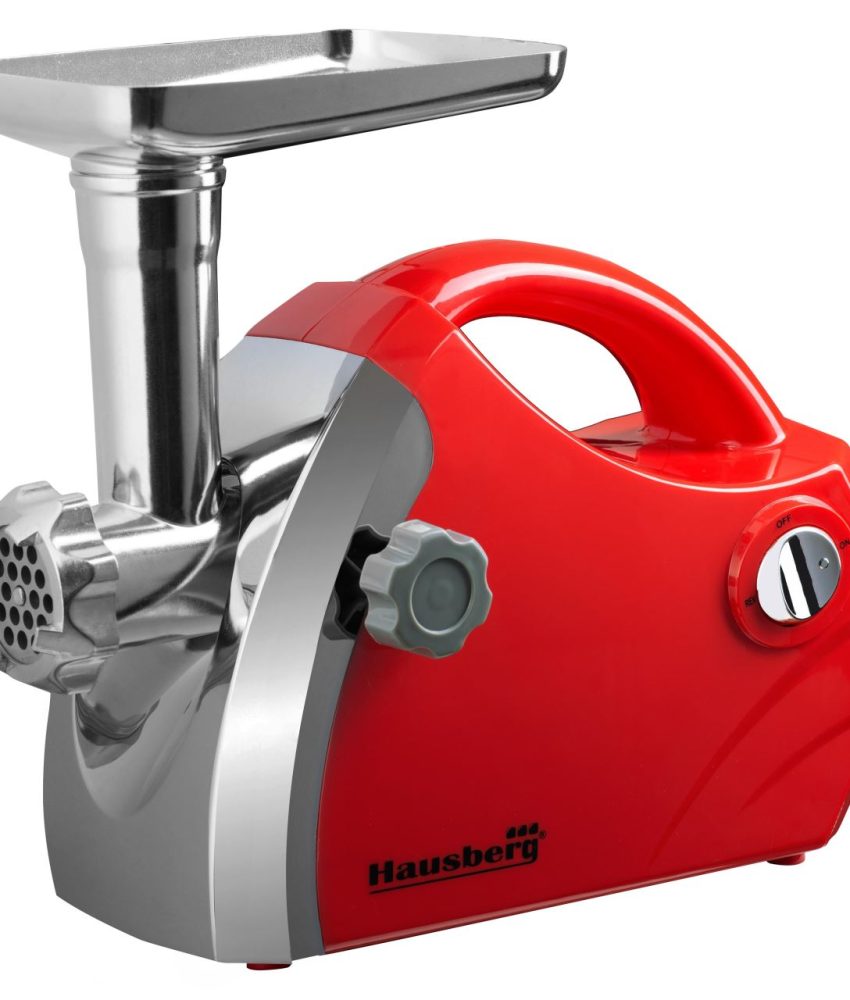 Masina de tocat carne Hausberg HB-3430, Inox , 1800 W, motor cupru,