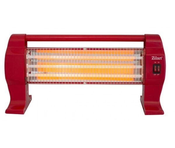 Radiator cu 3 rezistente ,Zilan zln-1084,1200w,negru/rosu