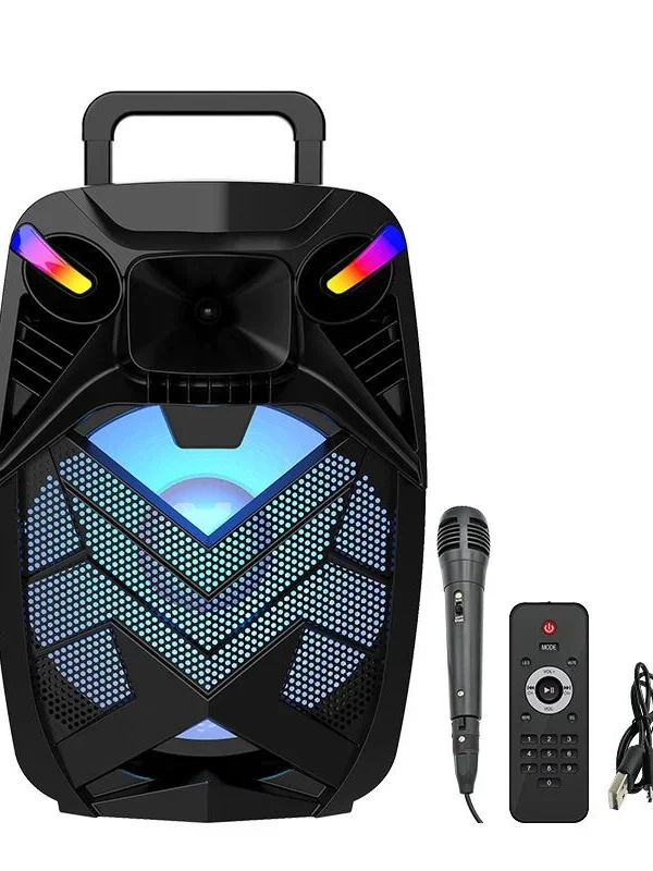 Boxa portabila  ZQS 15109 Sing-E, bluetooth, mp3 digital player,difuzor 15 " Microfon wireless,led RGB,telecomanda