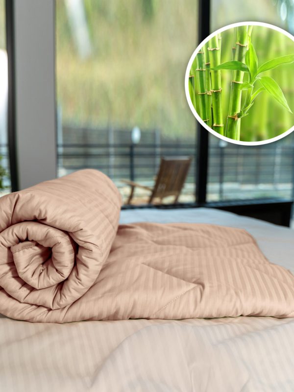 Pilota matlasata bambus 400 gr/m2 – De iarna – Capucino