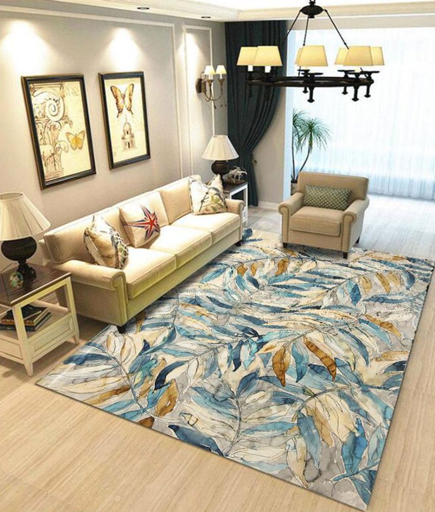 Covor Heinner cu print digital 3D 70×140 cm Leafs