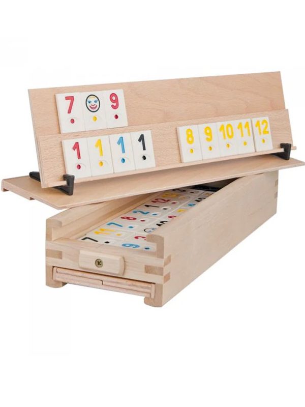 Joc de societate, remi, tablite din lemn