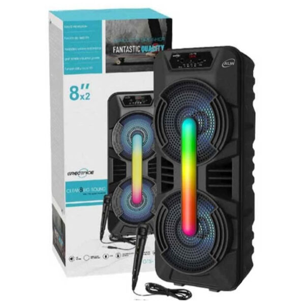 Boxa Portabila, Bluetooth, 60 Cm, GTS 1701/1702, 1000W Muzicali, Wireless Stereo, Radio FM, USB/TF/TWS, Micro SD, Leduri, Microfon