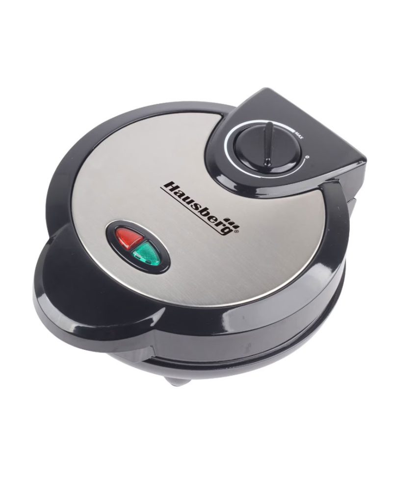 Aparat waffe Hausberg HB-3562, 1300 W, 4 compartimente, termostat, carcasa din Inox