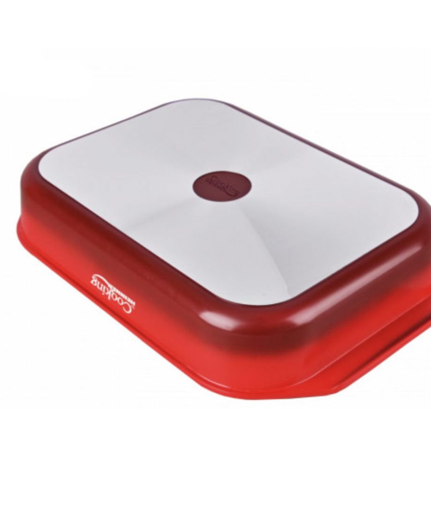 Tava inalta cuptor Heinner 39.5x26cm, Red Line, interior dublu ceramic, aspect marmorat