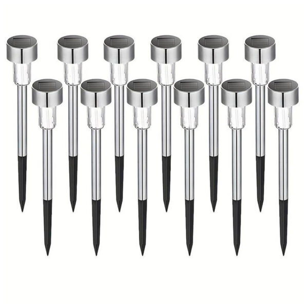Set 12 lampi solare Led, IP 44, rezistente la apa