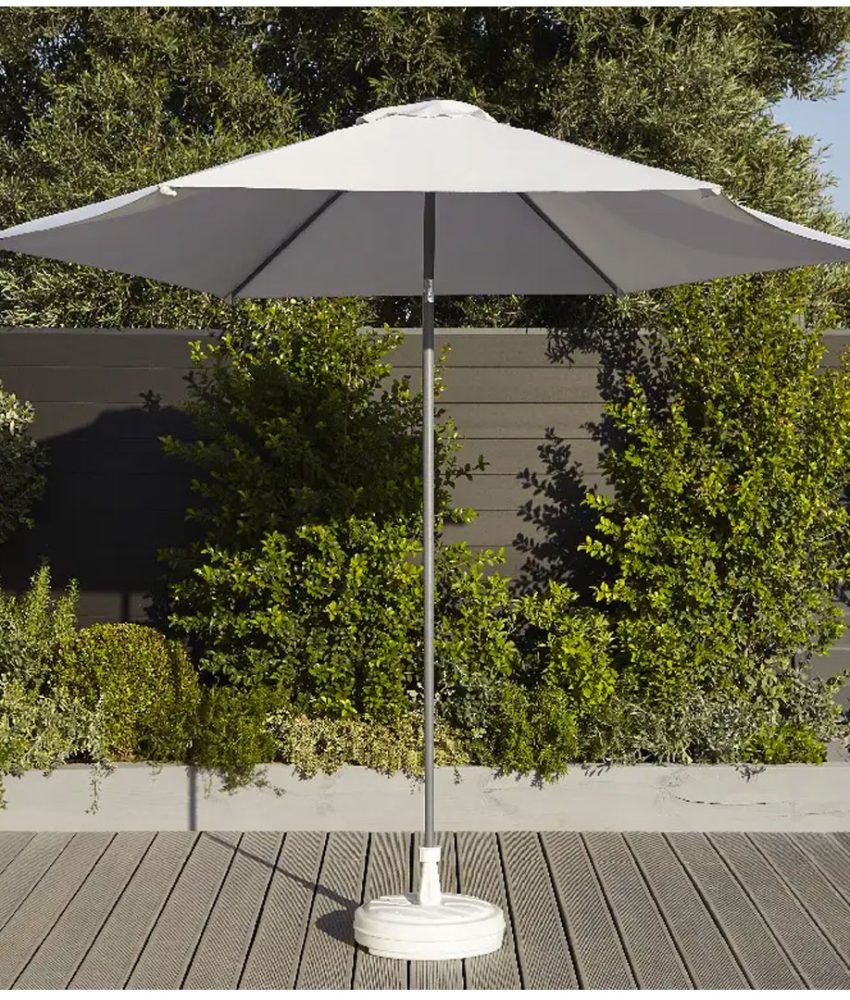 Suport umbrela, alb, pvc, 38x38cm