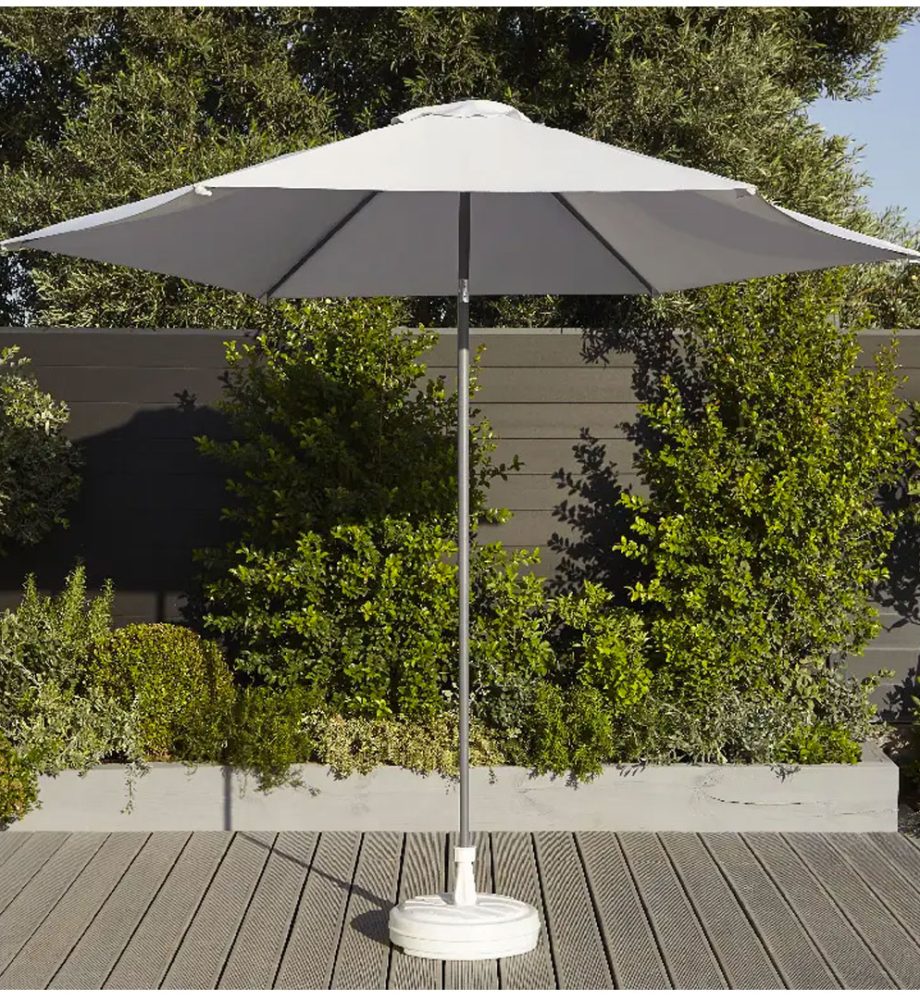 Suport umbrela, alb, pvc, 38x38cm