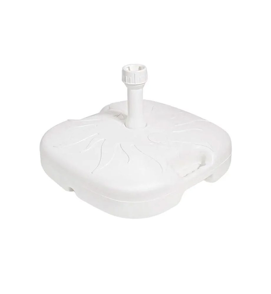 Suport umbrela, alb, pvc, 38x38cm