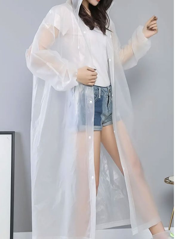Pelerină De Ploaie Cu Glugă, Respirabilă, Cu Butoni, unisex, diferite culori