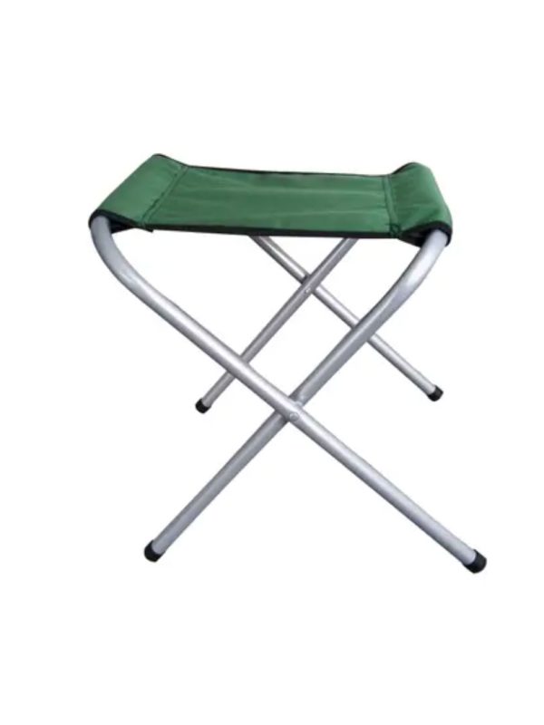 Scaun de gradina si camping, verde, metalic, pliabil, 36 x 39 x 30 cm