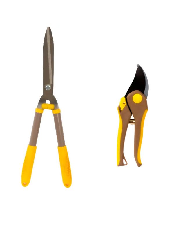 Set Foarfeca gradina pentru crengi, gard viu, 58 cm, carbon + Foarfeca gradina 20,5cm