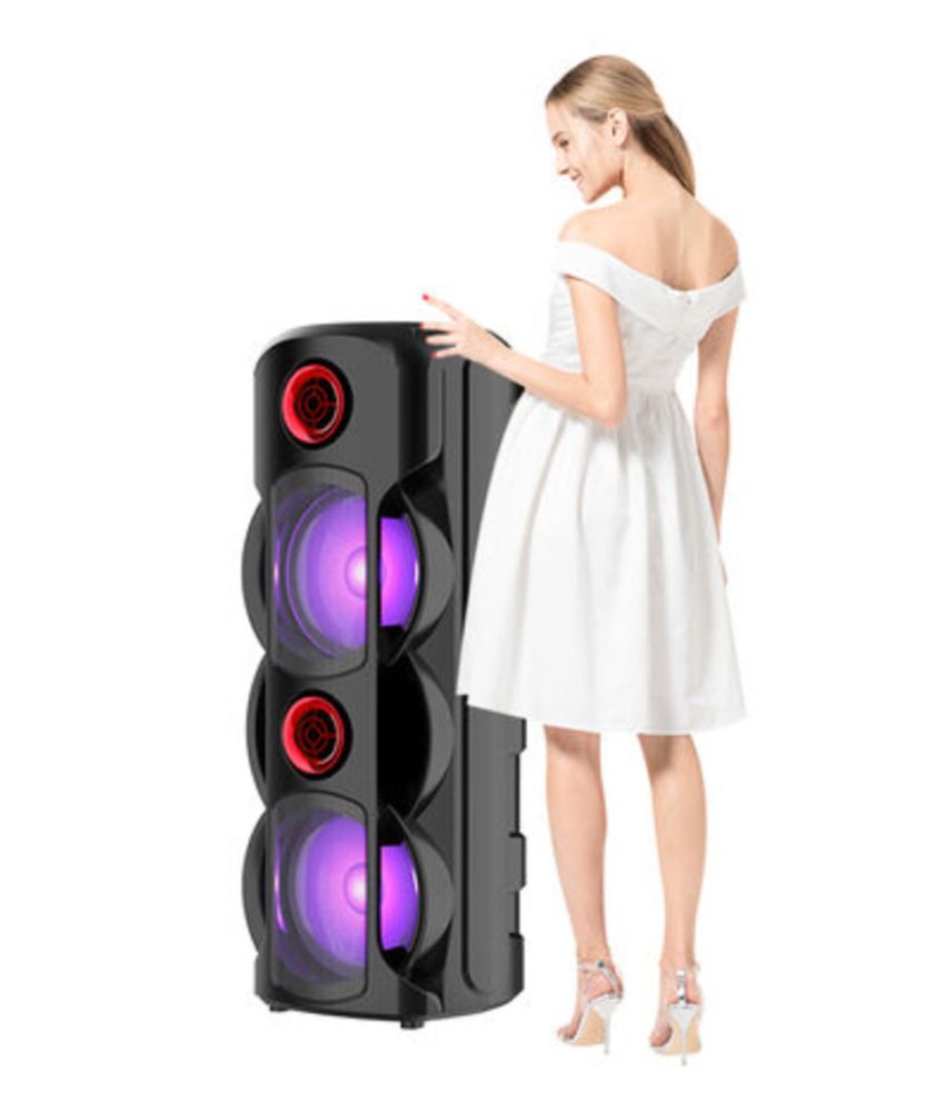 Boxa portabila Super Bass USB BT AUX FM microfon, telecomanda ZQS 8225, 77.5 x 30cm, 200W PMPO