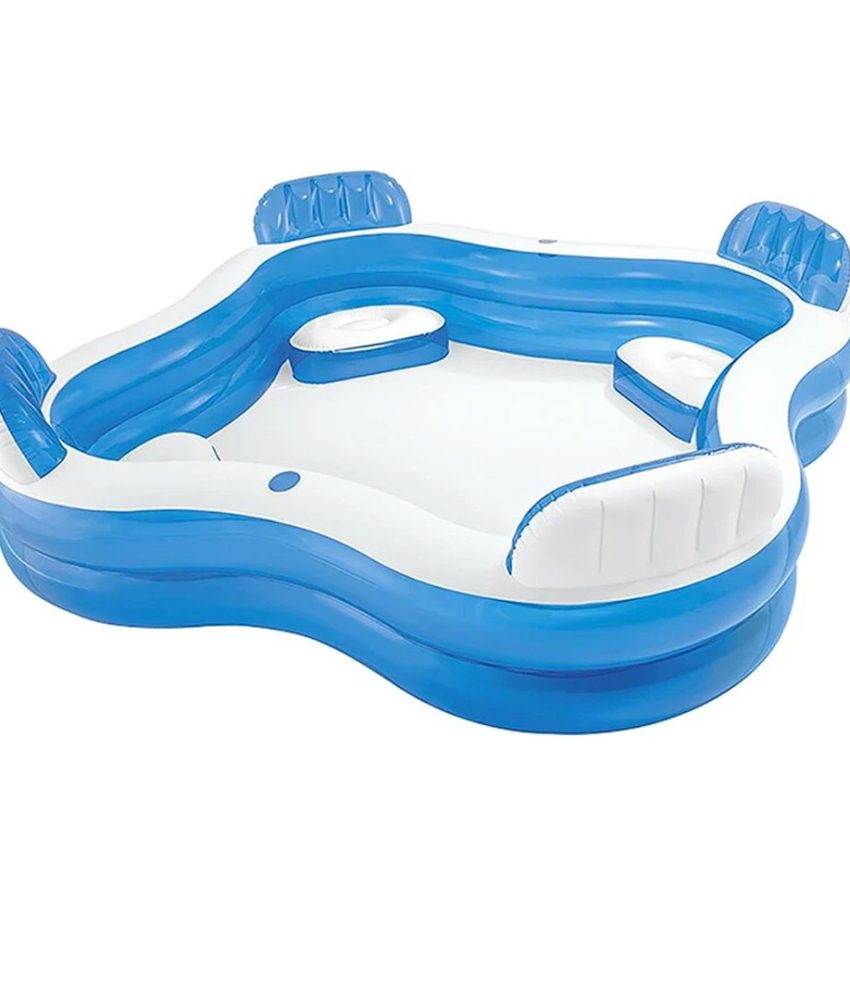 Piscina pentru Familie Bleu 2.29x2.29x0.66m, 4 locuri - Lounge Intex