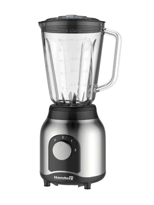 Blender cu rasnita, Hausberg HB-7762, doua viteze cu pulsatii, recipient sticla 1.5 L, 600 W