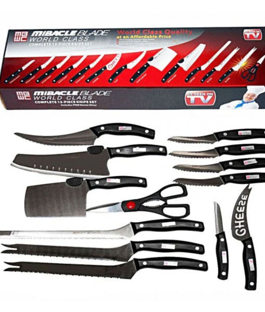 Pachet Combo: Set 13 cutite Miracle Blade World Class + Mixer manual Easy Flow Blender