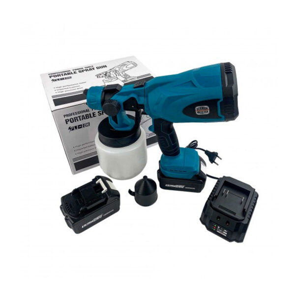 Pistol electric de vopsit cu 2 acumulatori, Meakida, 24V, 5AH, 0205MLDDRL