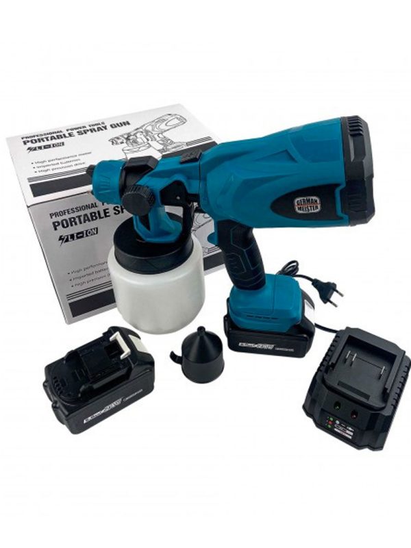 Pistol electric de vopsit cu 2 acumulatori, Meakida, 24V, 5AH, 0205MLDDRL