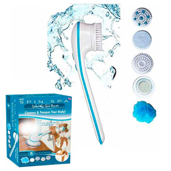 Perie de dus rotativa 5 accesorii, Spin Spa