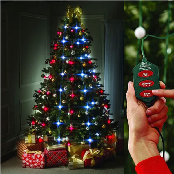 Instalatie luminoasa Tree Dazzler cu 16 culori, 64 de globuri led, telecomanda