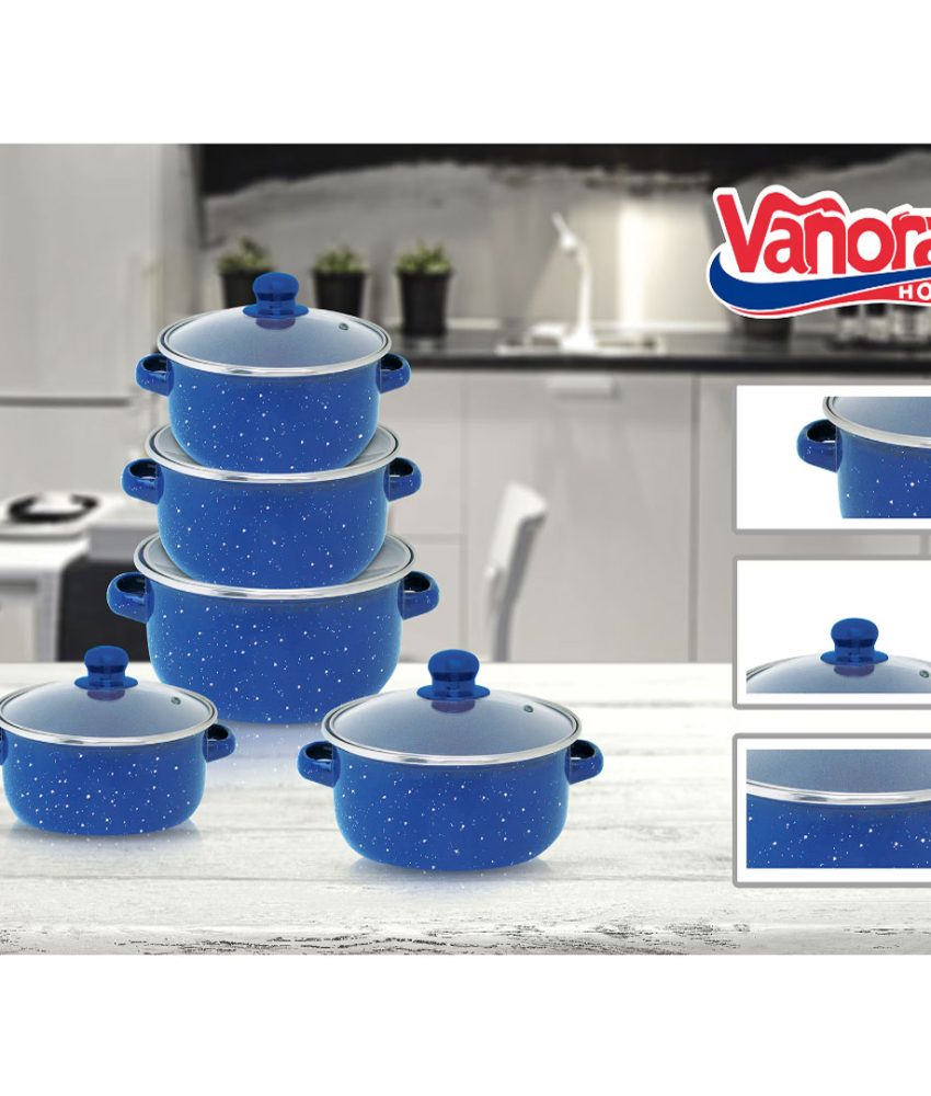 Set pentru gatit Vanora Home Zora, emailat, 10 piese