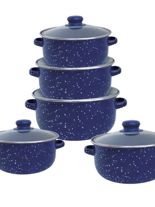 Set pentru gatit Vanora Home Zora, emailat, 10 piese