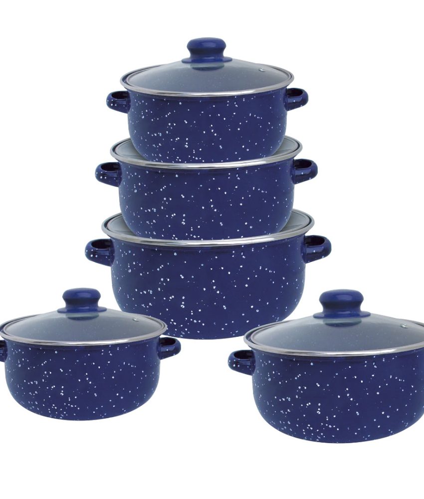 Set pentru gatit Vanora Home Zora, emailat, 10 piese