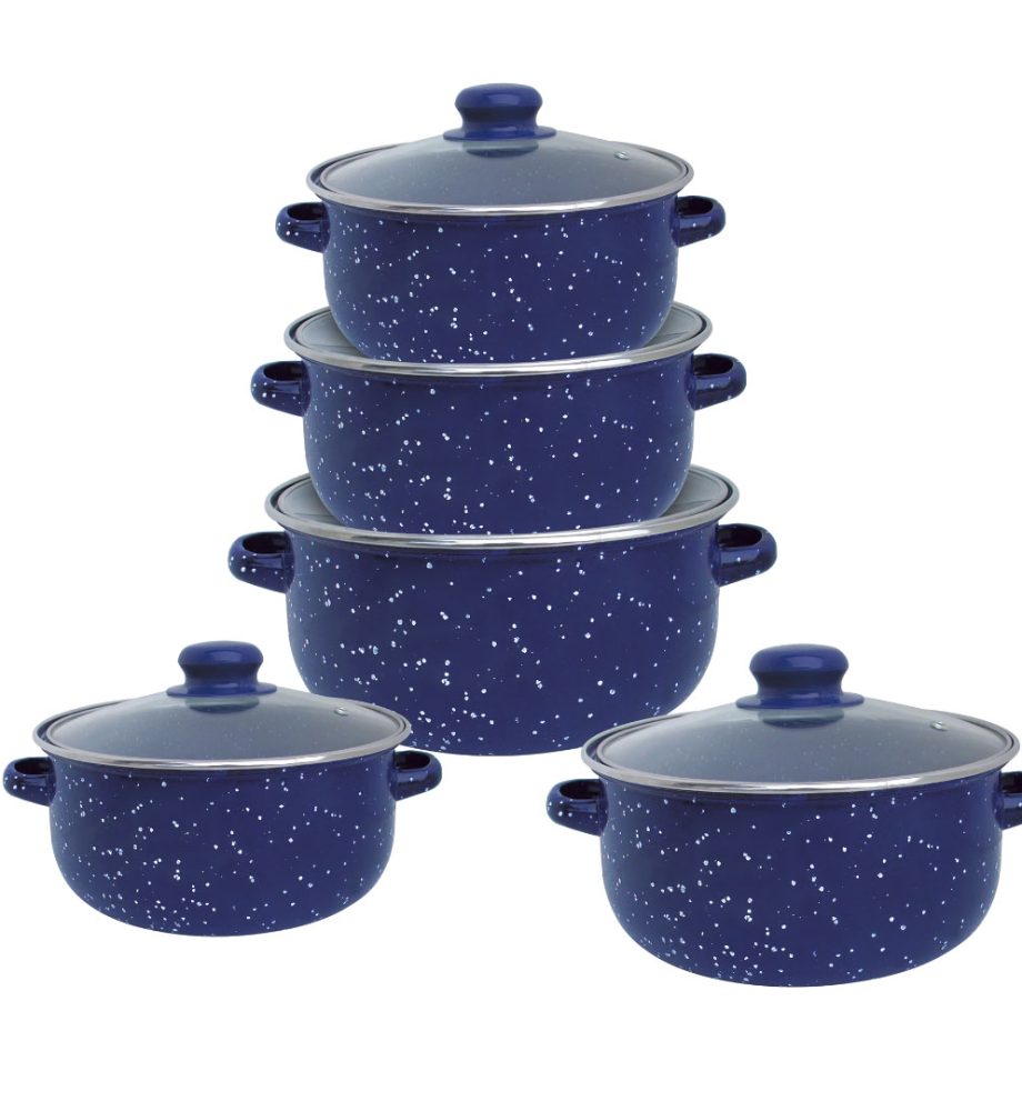 Set pentru gatit Vanora Home Zora, emailat, 10 piese