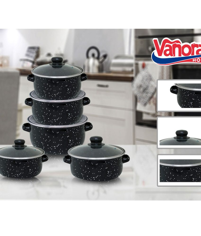 Set pentru gatit Vanora Home Petra, emailat, 10 piese