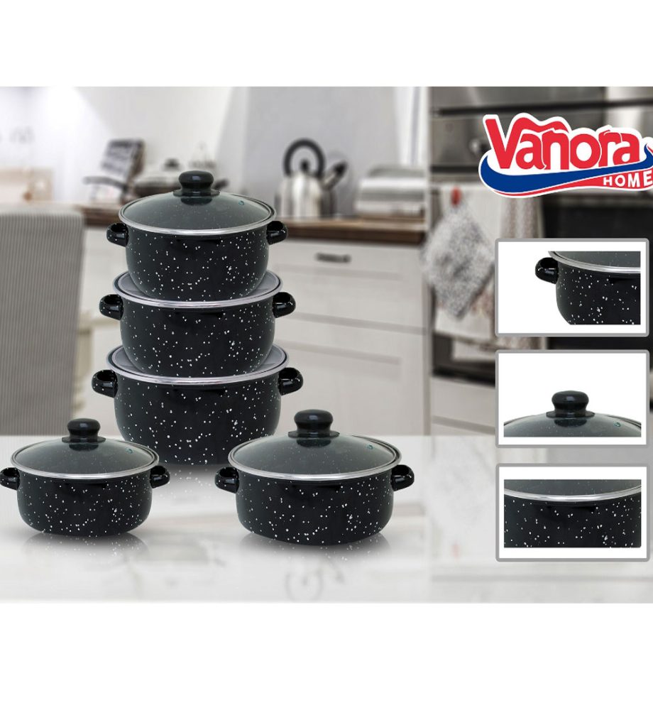 Set pentru gatit Vanora Home Petra, emailat, 10 piese