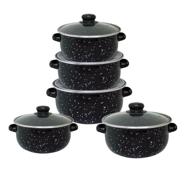Set pentru gatit Vanora Home Petra, emailat, 10 piese