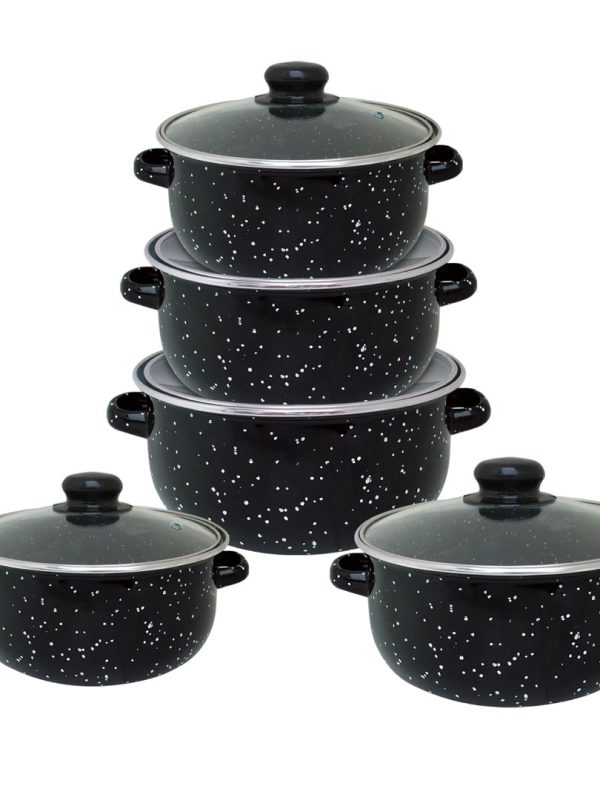 Set pentru gatit Vanora Home Petra, emailat, 10 piese