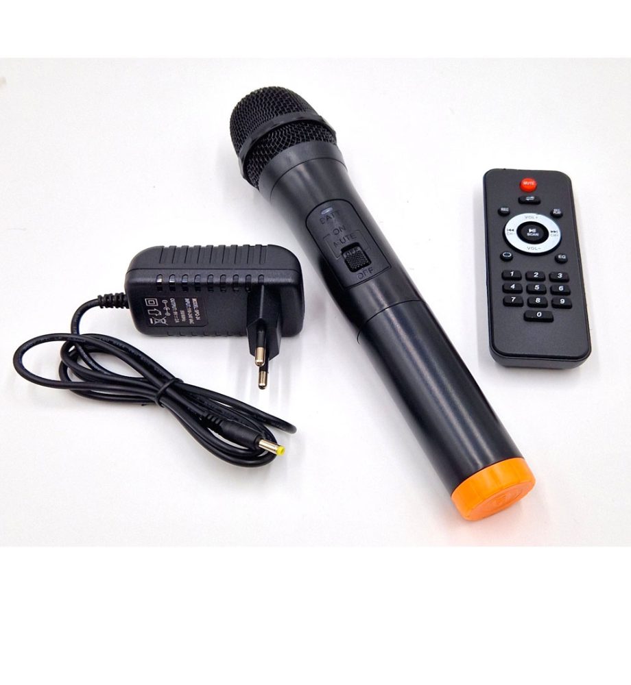 Boxa portabila, bluetooth, rovolt FG 206-06, H66 cm, Radio, Leduri, Microfon fara fir, telecomanda, Super bass