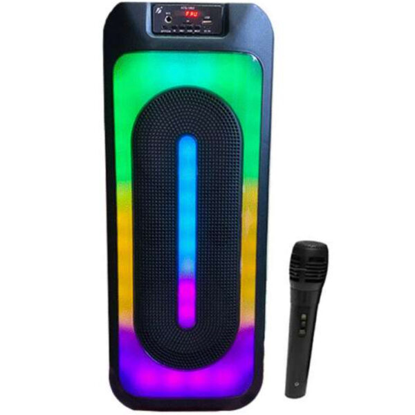 Boxa portabila, Bluetooth KBroad KTS-1853, 80dB, 200W muzicali, 100Hz-20KHz, Microfon Karaoke