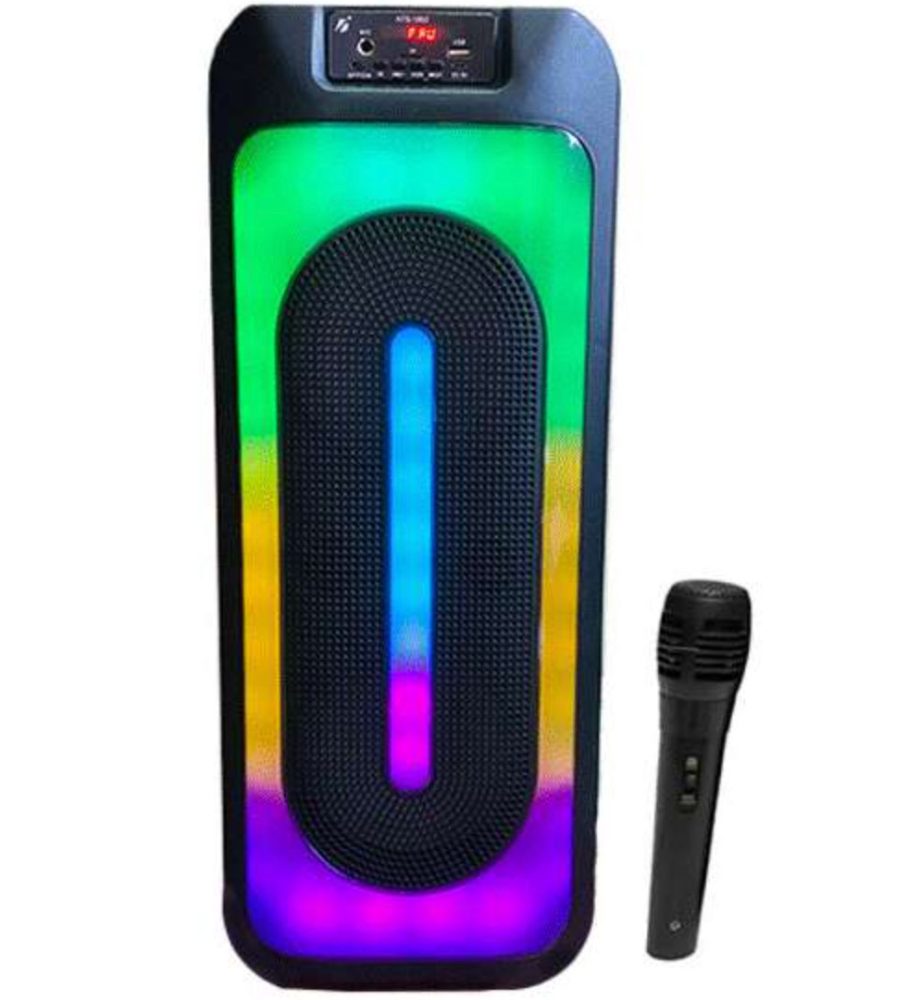 Boxa portabila, Bluetooth KBroad KTS-1853, 80dB, 200W muzicali, 100Hz-20KHz, Microfon Karaoke