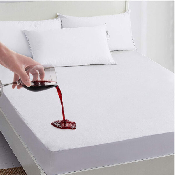 Protectie saltea husa frotir bumbac 100% impermeabila pentru saltea de 180x200x25cm