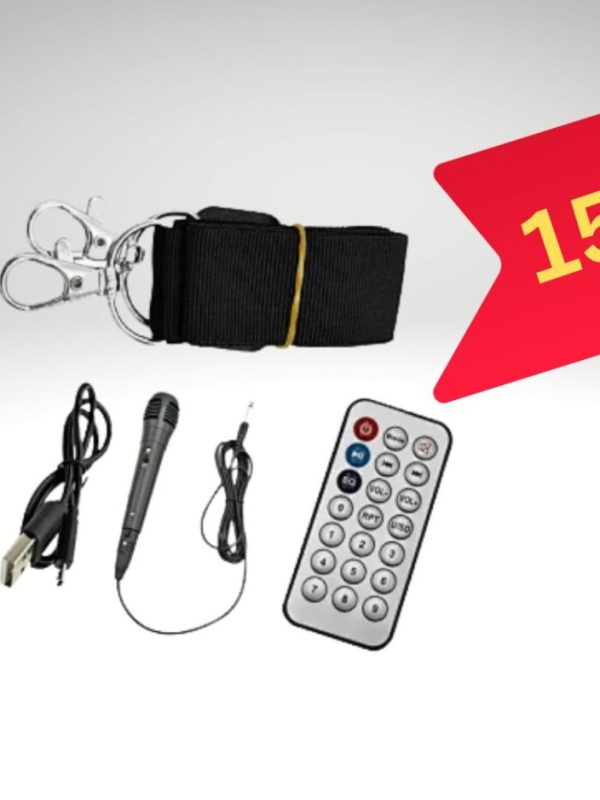 Boxă Portabilă ZQS-4239, Bluetooth, Radio FM, USB/TF/AUX, TWS, Lumini RGB, Microfon cu fir și Telecomandă