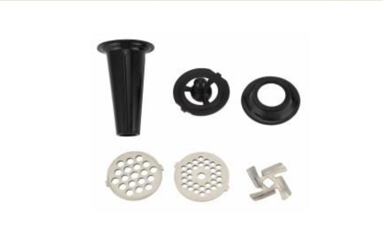 Masina De Tocat Carne Victronic MG5002, Negru+Argintiu, Putere 1200W, Accesoriu Umplut Carnati, Functie Revers,1.6kg/Min + Tigaie teflonata 24cm + Aparat profesional de facut sarmale!