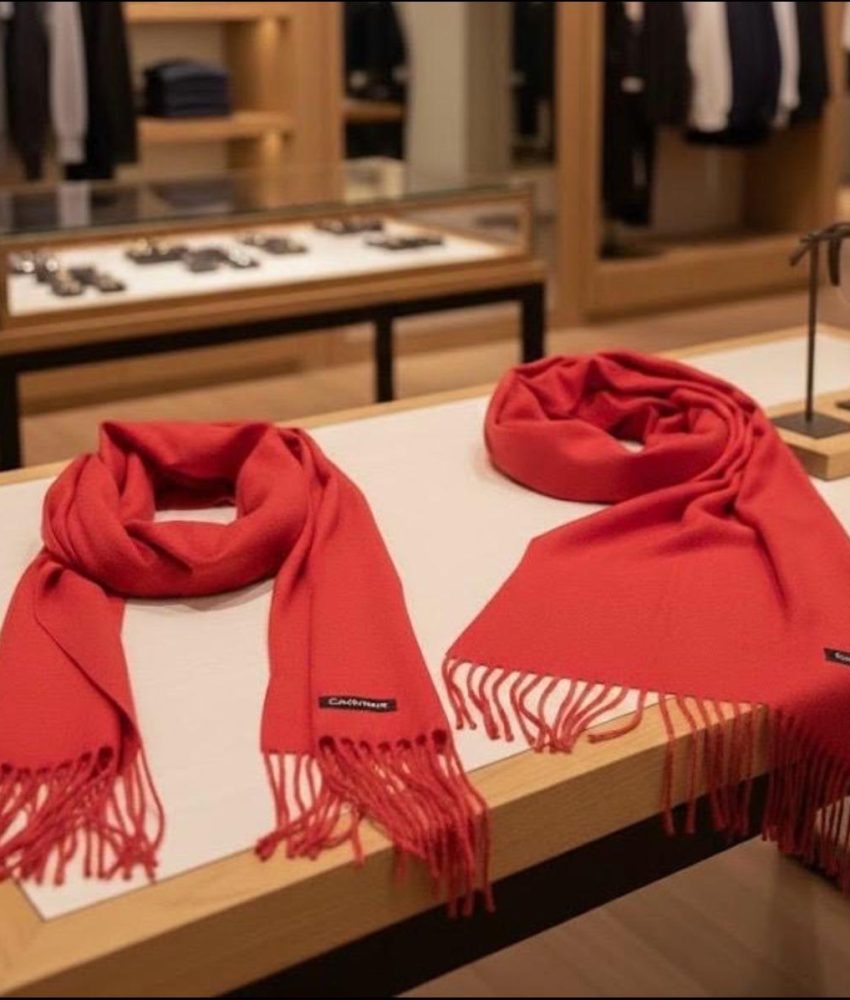 Eșarfă elegantă din material tip cashmere 