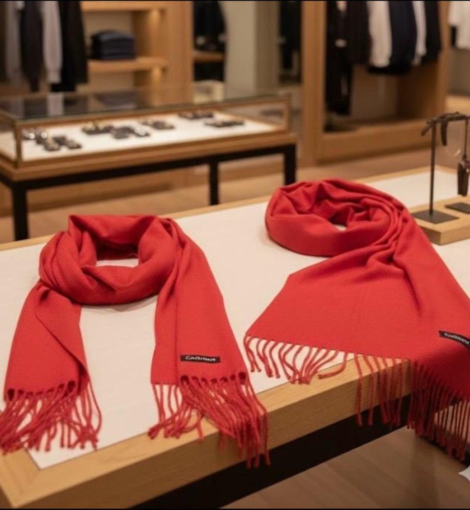 Eșarfă elegantă din material tip cashmere 