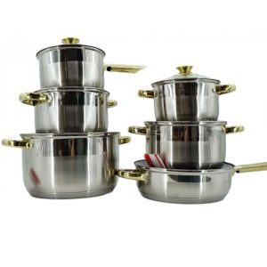 Set Oale din Inox 12 piese BL1246TF Blaumann For Your Home, Jumbo Cookwear Set